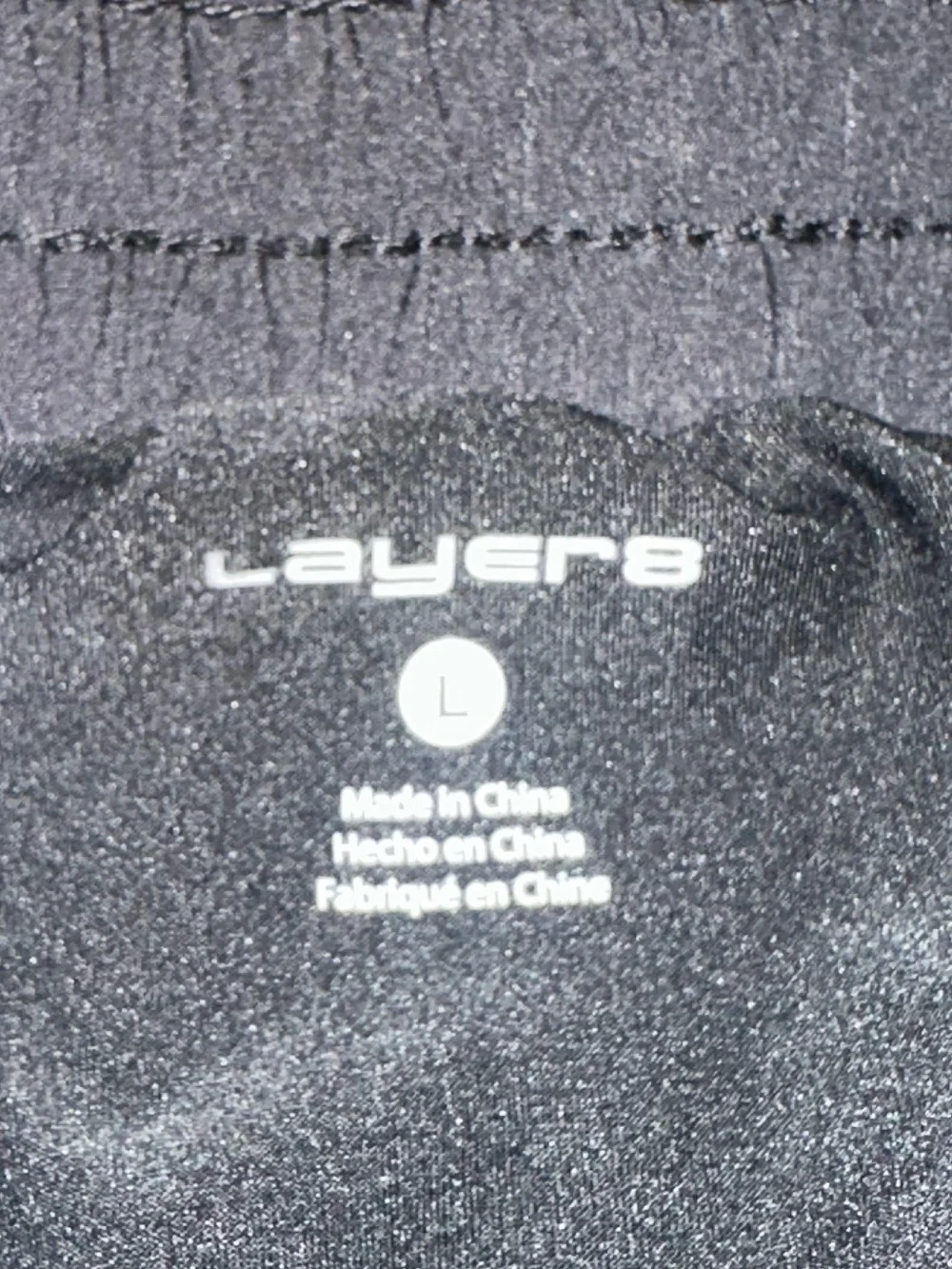 Men's Black Athletic Layered Shorts